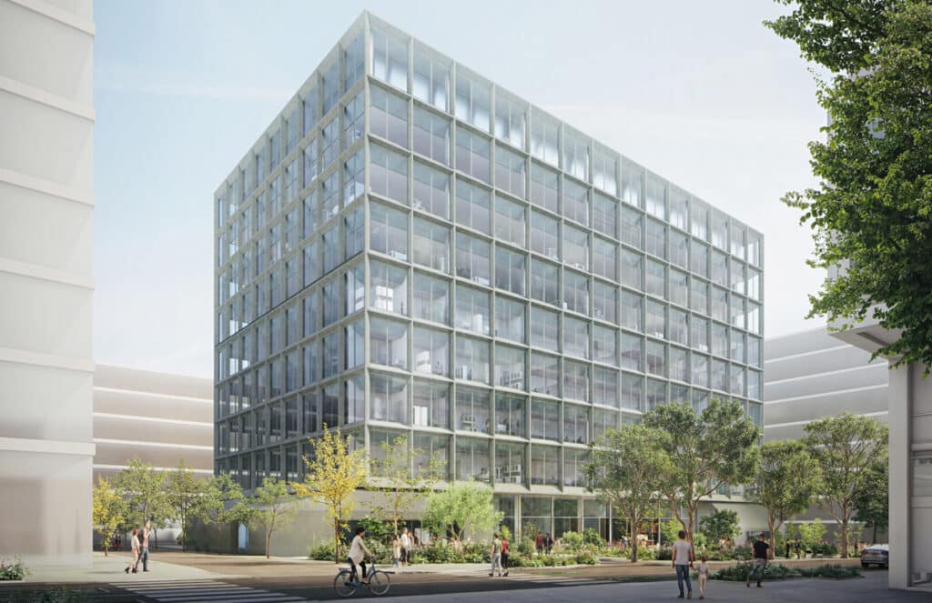 BLOCK 2 CORNER PERSPECTIVE CONCEPT WITH PARK