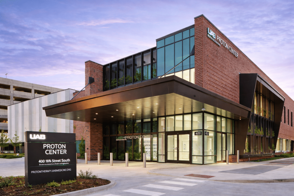 University of Alabama Proton Center front Entrance