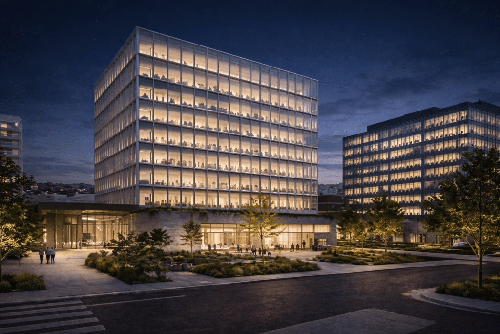 UCSF proton Therapy Center Nigh time