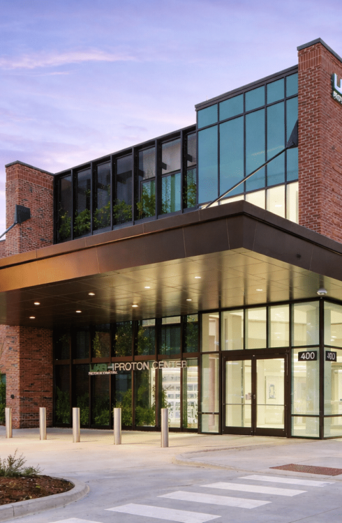 University of Alabama Proton Center front Entrance